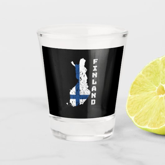 Finnland Schnapsglas (Vorderseite)