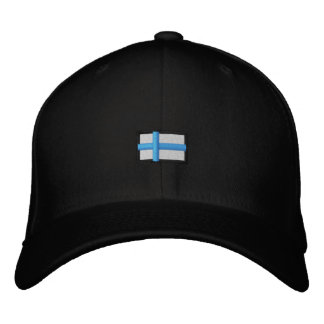 Finnland (schwarze Obergrenze_) Bestickte Baseballkappe