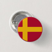 Finnland-Schwede-Flagge Button (Vorne & Hinten)