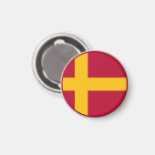 Finnland Schwede Flagge Magnet (Vorderseite/Rückseite)