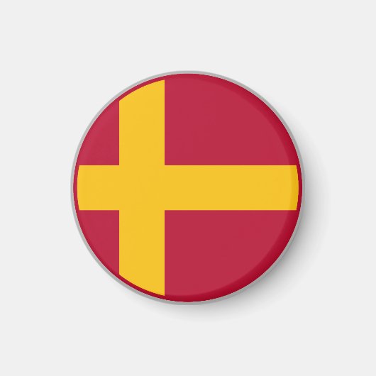 Finnland Schwede Flagge Magnet (Vorne)