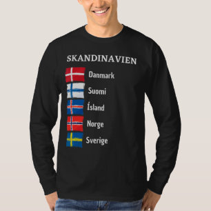 Finnland Schweden Norwegen Svergie Suomi Island Sc T-Shirt