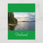 Finnland See Postkarte (Vorderseite)