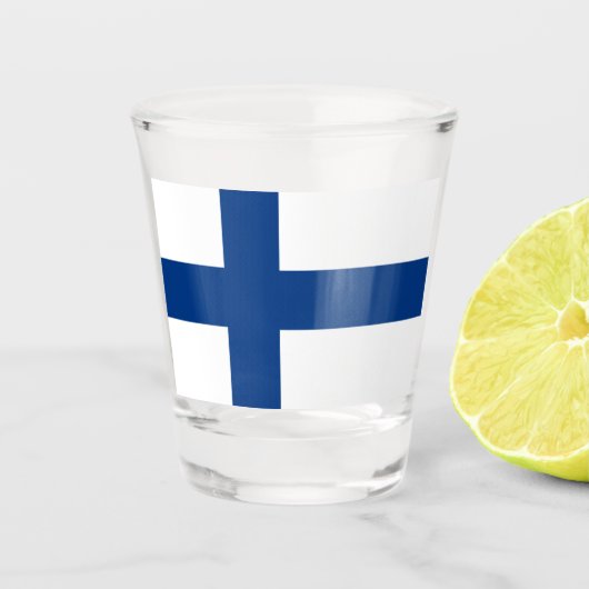 FINNLAND SHOT GLASS SCHNAPSGLAS (Vorderseite)