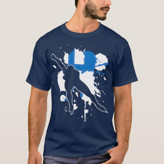 Finnland Skater Ice Skaten 1 T-Shirt