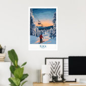 Finnland Skigebiet Kunst 1 Poster (Heimbüro)