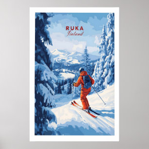 Finnland Skilanglauf Poster 1