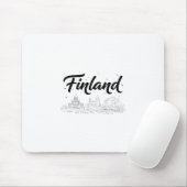 Finnland Skyline Reise Urlaub Outfits Mousepad (Mit Mouse)