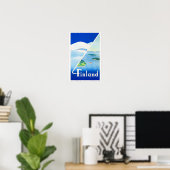 Finnland, Sommer und Winter, Poster (Heimbüro)