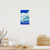 Finnland, Sommer und Winter, Poster (Küche)