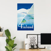Finnland: Sommer und Winter Poster (Heimbüro)