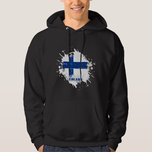 Finnland Splash Hoodie (Vorderseite)