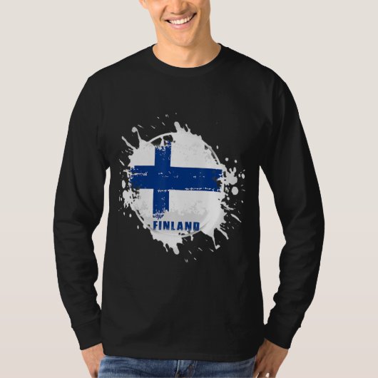 Finnland Splash T-Shirt (Vorderseite)