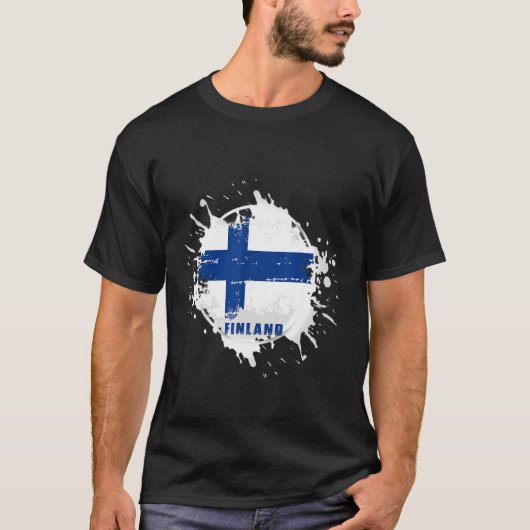 Finnland Splash T-Shirt (Vorderseite)