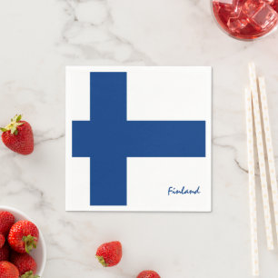 Finnland und Finnland: Party-Mode /Sportfans Serviette