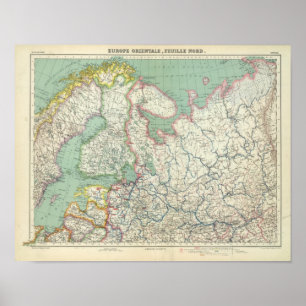 Finnland und Russland Poster