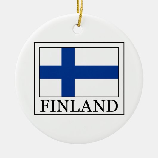Finnland-Verzierung Keramik Ornament (Vorne)