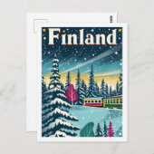 Finnland Vintag berühmter Reiseort Postkarte (Vorne/Hinten)
