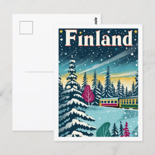 Finnland Vintage Berühmter Reiseort Postkarte