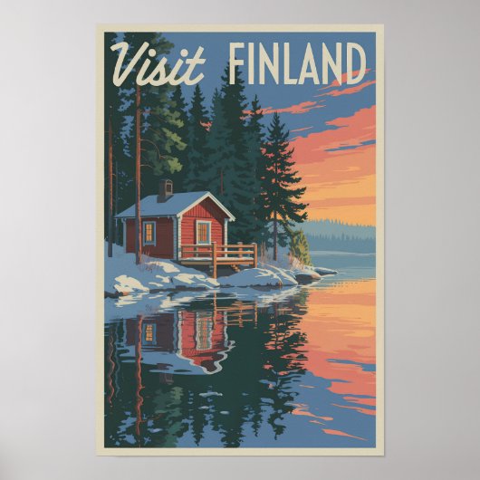 Finnland Vintage Poster (Vorne)