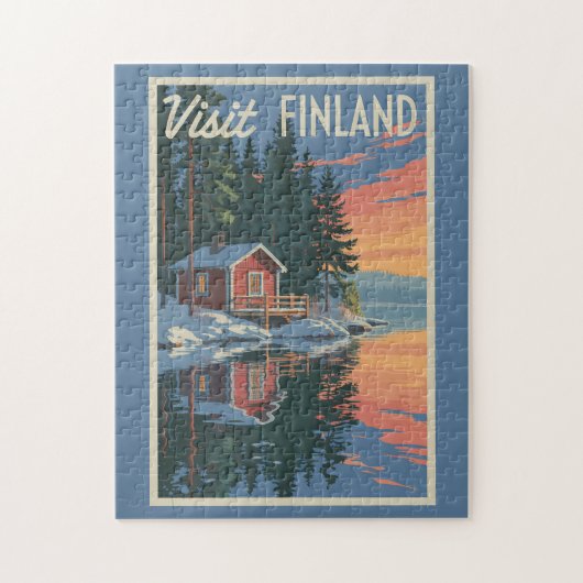 Finnland Vintage Puzzle (Vertikal)