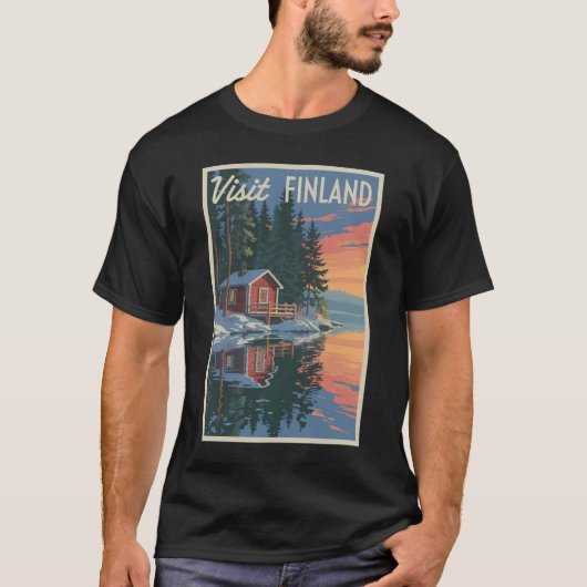 Finnland Vintage T-Shirt (Vorderseite)