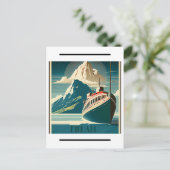 Finnland Vintage Travel Art Postcard Postkarte (Stehend Vorderseite)