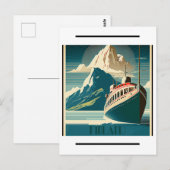 Finnland Vintage Travel Art Postcard Postkarte (Vorne/Hinten)