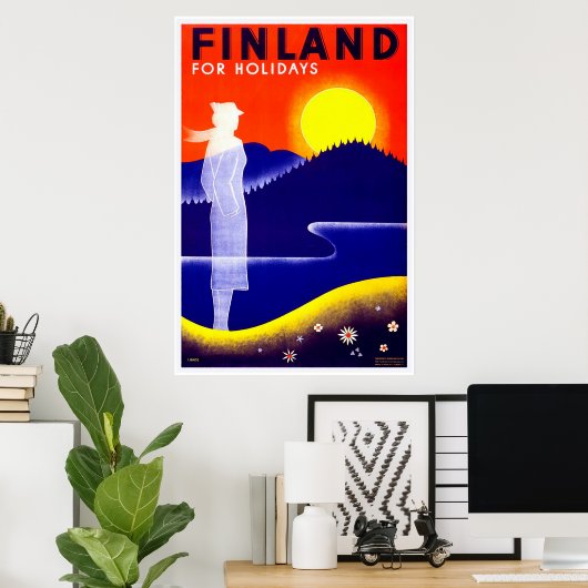 Finnland Vintage Travel Poster (Heimbüro)