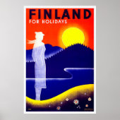 Finnland Vintage Travel Poster (Vorne)