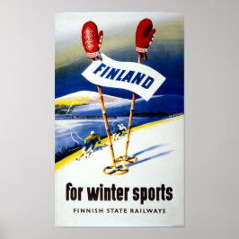 Finnland Vintage Travel Poster wiederhergestellt