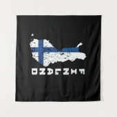 Finnland Wandteppich (Vorderseite (Horizontal))