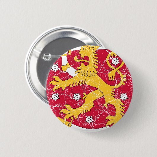 Finnland-Wappen Button (Vorne & Hinten)