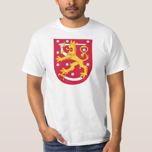 Finnland-Wappen FI T-Shirt (Vorderseite)