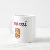 Finnland + Wappen Kaffeetasse (Vorderseite Links)
