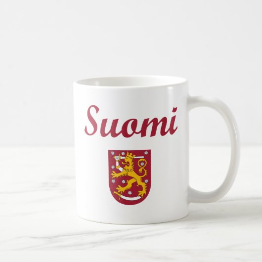 Finnland + Wappen Kaffeetasse (Rechts)