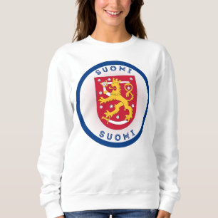 Finnland Wappen Kreisform Sweatshirt