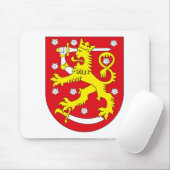 Finnland-Wappen Mousepad (Mit Mouse)