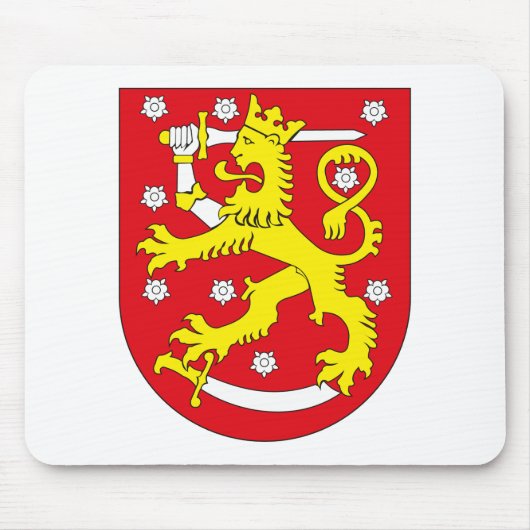 Finnland-Wappen Mousepad (Vorne)