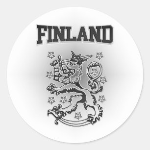 Finnland-Wappen Runder Aufkleber