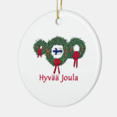 Finnland-Weihnachten 2 Keramikornament (Links)