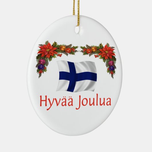 Finnland-Weihnachten Keramik Ornament (Rechts)