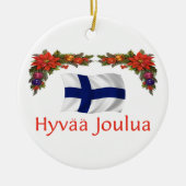 Finnland-Weihnachten Keramik Ornament (Vorne)