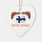 Finnland-Weihnachten Keramikornament (Links)