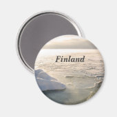 Finnland Winter Magnet (Vorderseite/Rückseite)