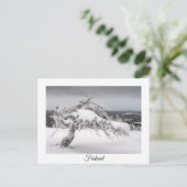Finnland Wintersouvenir Postkarte (Stehend Vorderseite)