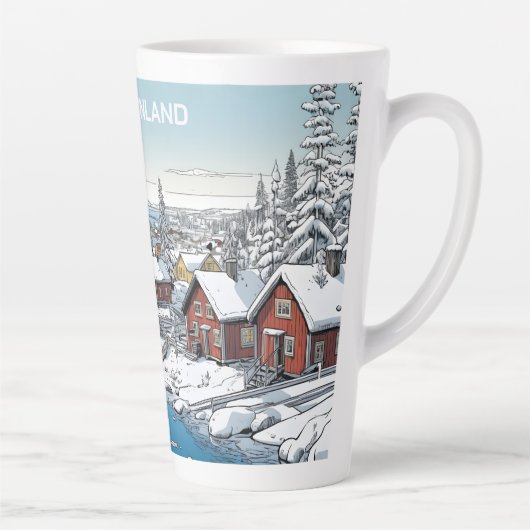 Finnland Wintertäuschung Milchtasse (Rechts)