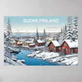 Finnland Wintertäuschung Poster (Vorne)