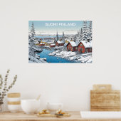 Finnland Wintertäuschung Poster (Küche)