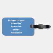 Finnland Zollgepäckanhänger Gepäckanhänger (Rückseite horizontal)